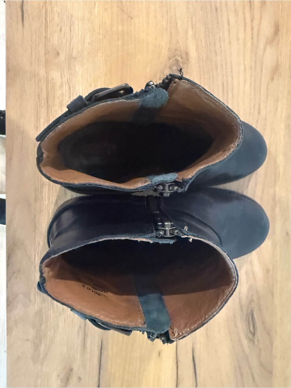 freebird Black Leather Buckle Ankle Booties - Picture 6 of 7